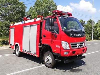国六福田四驱2.5吨森林泡沫消防车