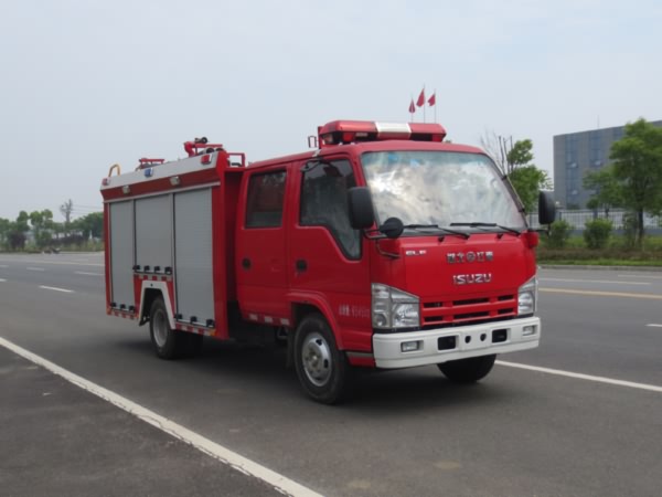 国五庆铃2吨水罐消防车(98马力)